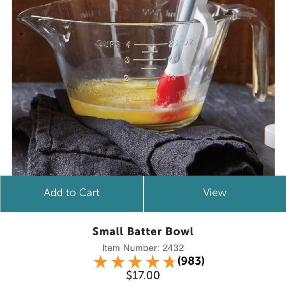 Pampered chef Small Batter Bowl